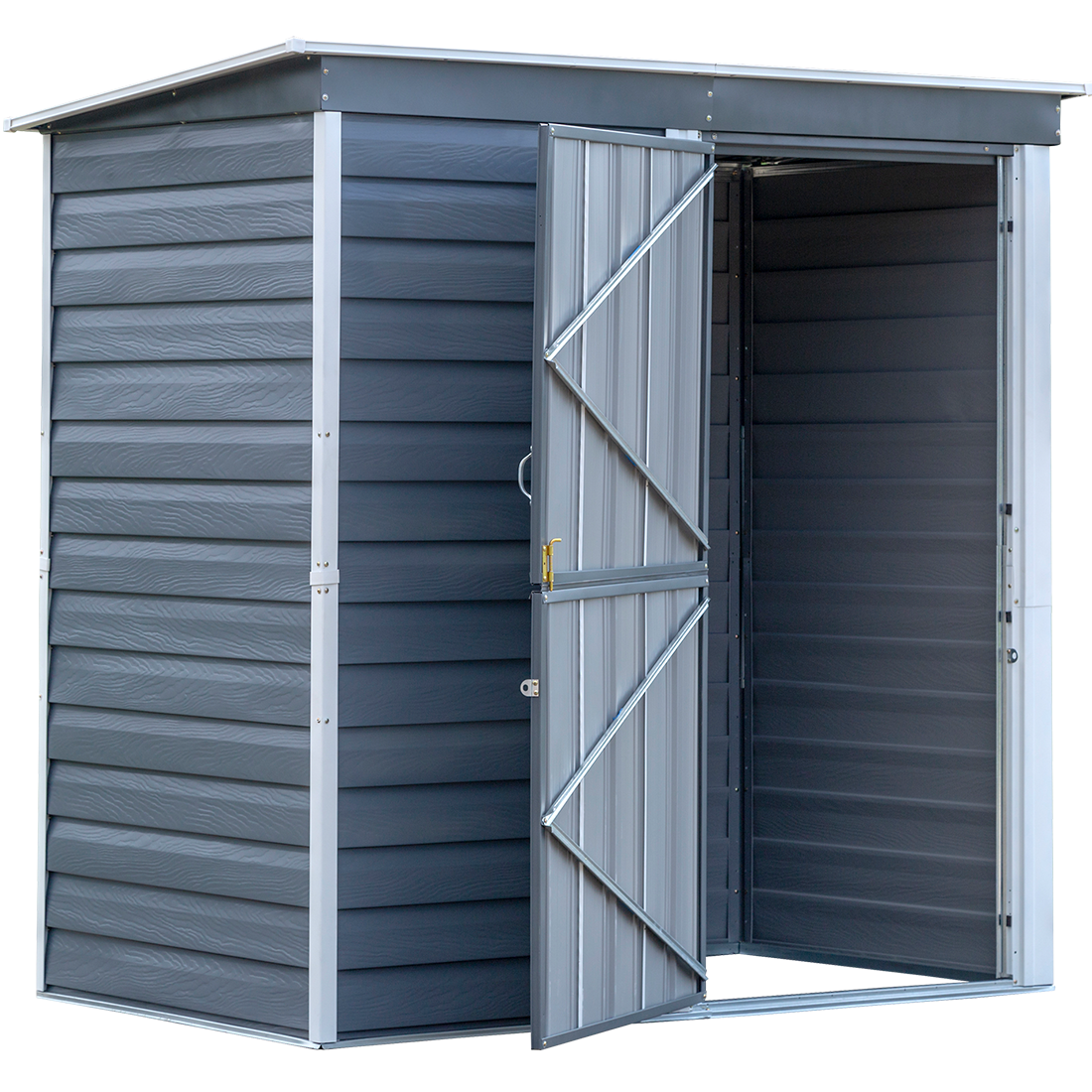 Arrow Shed-in-a-Box™ Steel Storage Shed 6' Width x 4' Depth - Sheds For Space