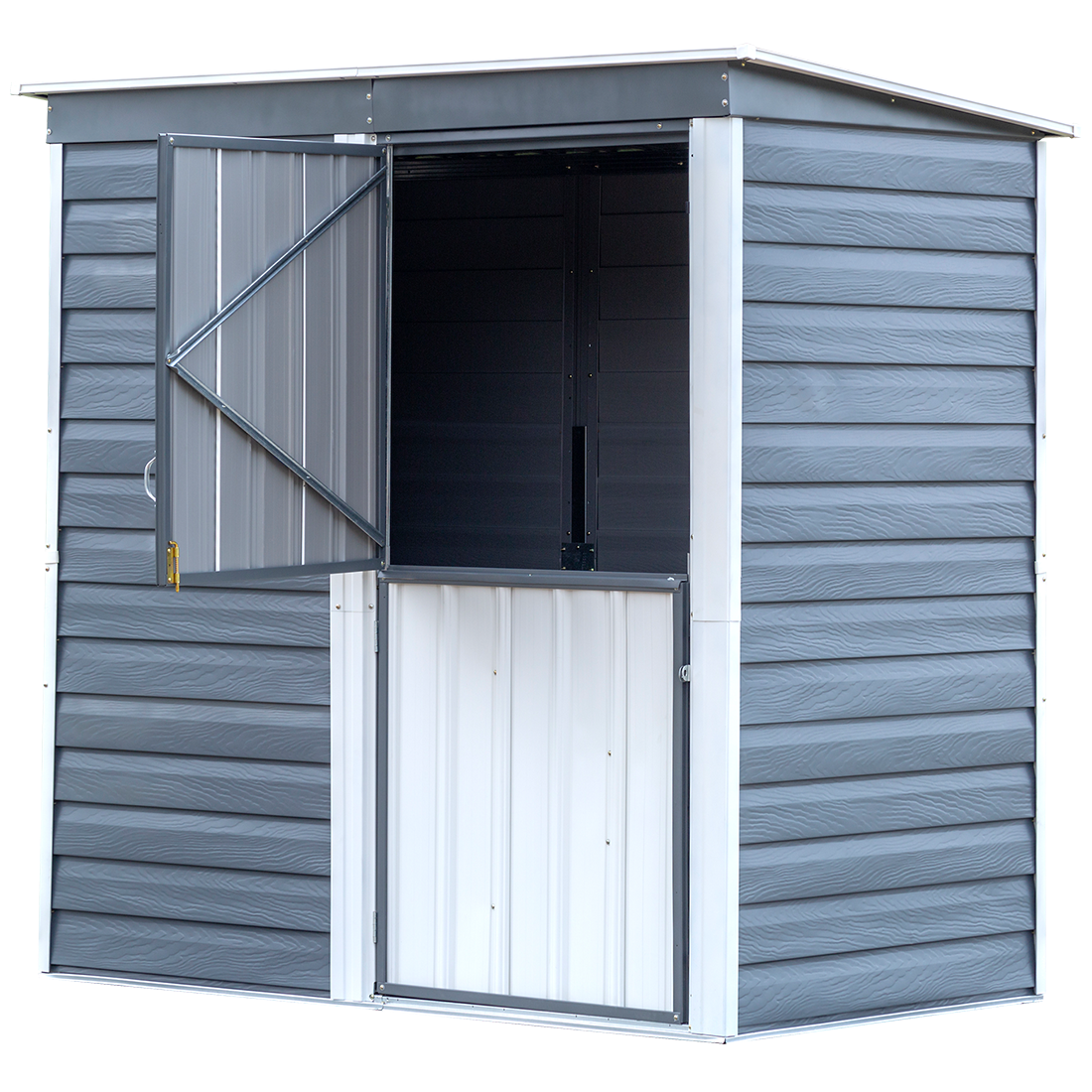 Arrow Shed-in-a-Box™ Steel Storage Shed 6' Width x 4' Depth - Sheds For Space