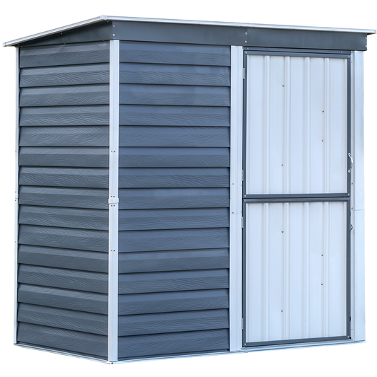 Arrow Shed-in-a-Box™ Steel Storage Shed 6' Width x 4' Depth - Sheds For Space