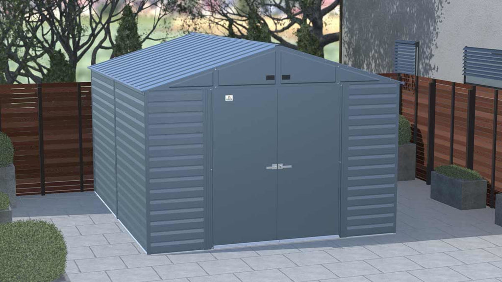 Arrow Select Steel Storage Shed, 10' Width x 12'Depth - Sheds For Space