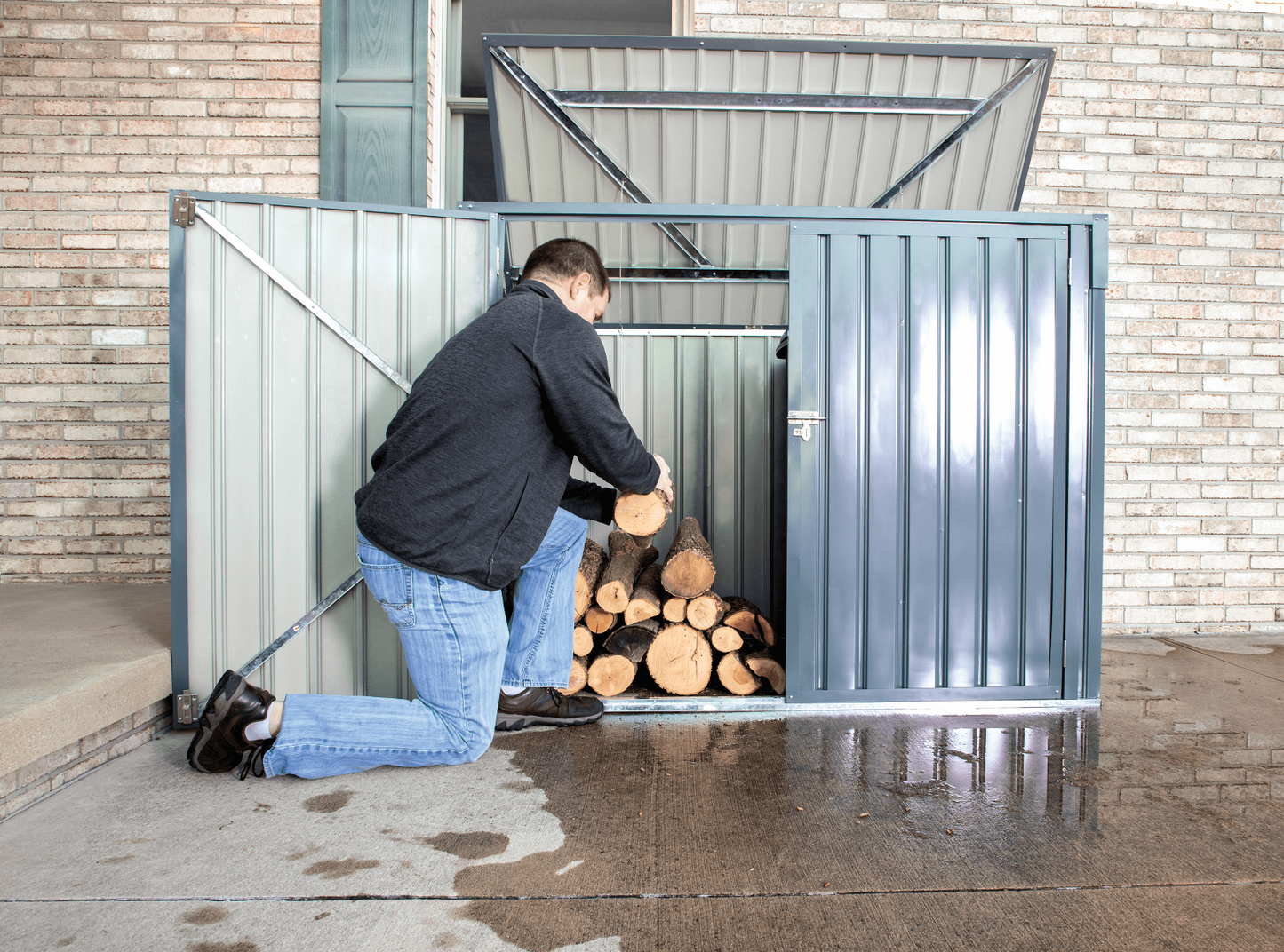 Storboss™ Horizontal Shed, 6' Width x 3' Depth - Sheds For Space