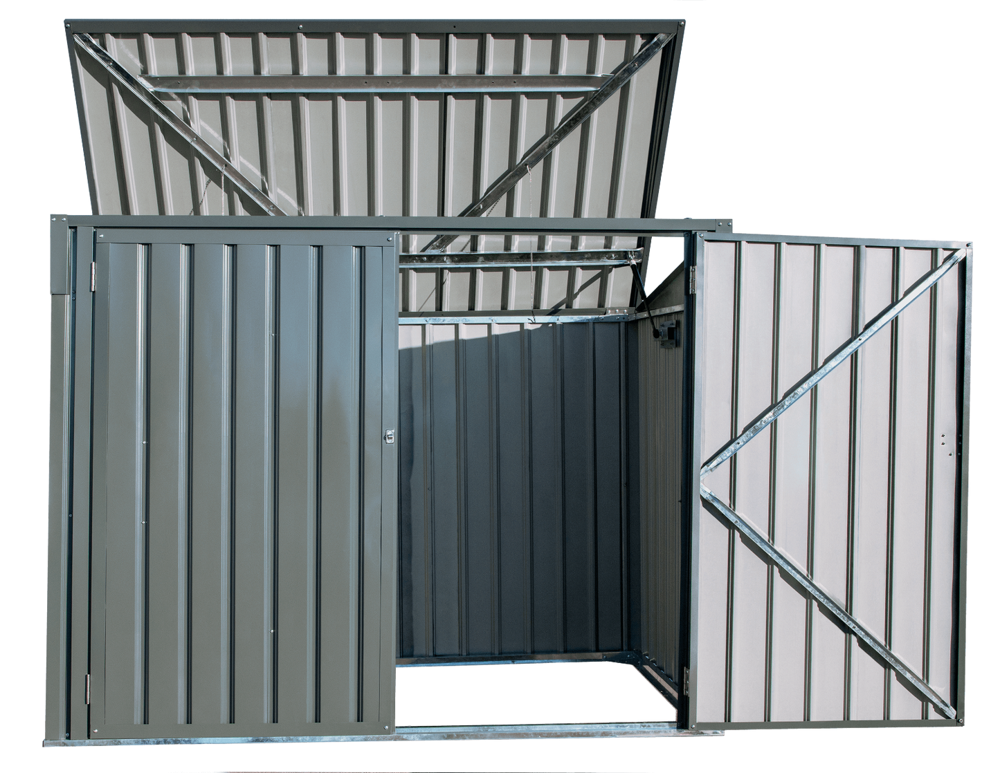 Storboss™ Horizontal Shed, 6' Width x 3' Depth - Sheds For Space