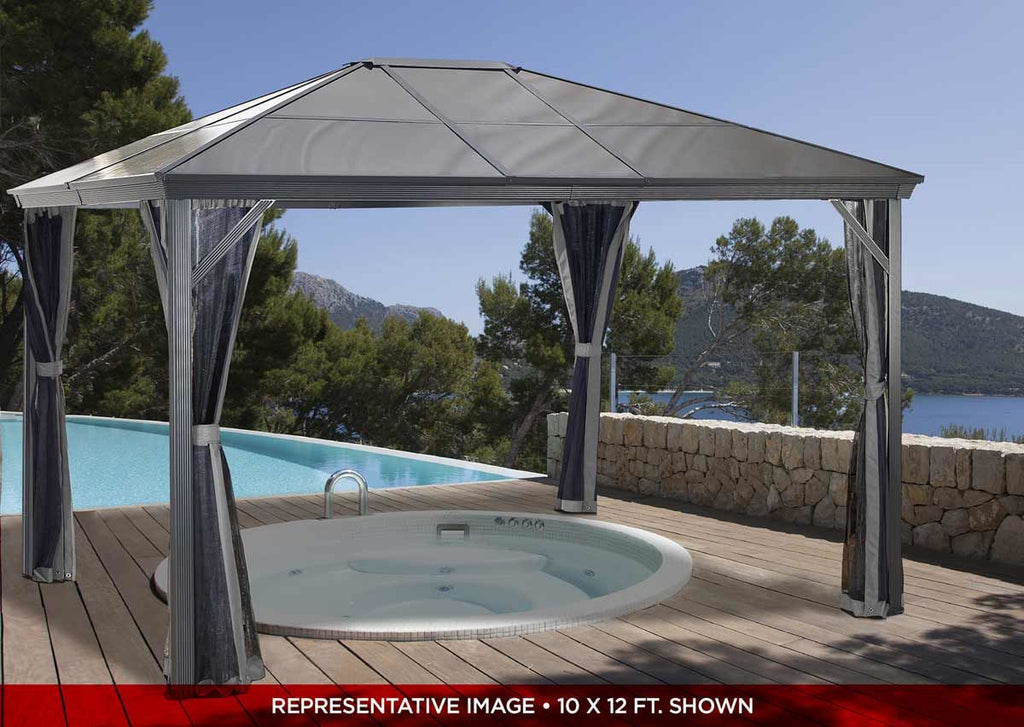 Verona Hardtop Gazebo 10x10, 10x12, and 10x14 - Sheds For Space