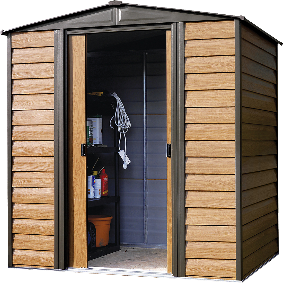 Woodridge Steel Storage Shed 6' Width x 5' Depth - Sheds For Space