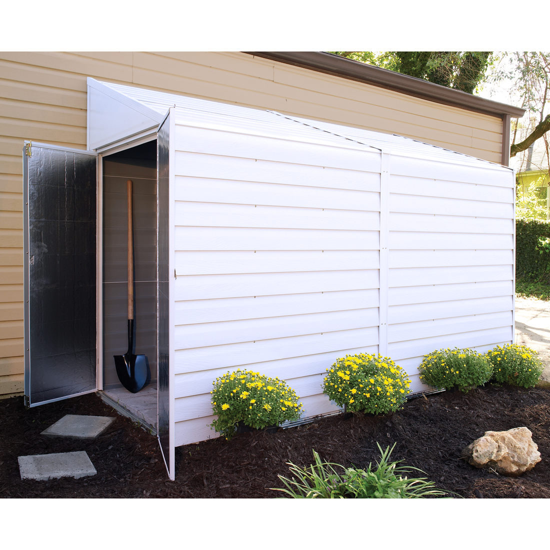 Steel Storage "Yardsaver" Shed, 4 ft. x 10 ft. - Sheds For Space